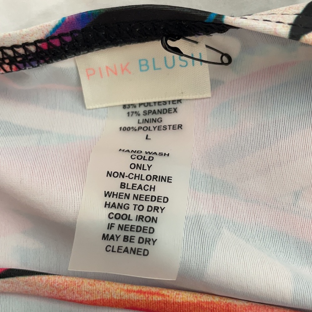Multi-Color Abstract Maternity Tankini Top - Picture 9 of 10